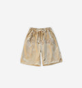 Light apricot casual shorts by 2KWRLD, featuring a relaxed fit and comfortable fabric for everyday wear.