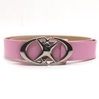 Black X Star Belt by 2KWRLD featuring a sleek design and 105cm length, perfect for stylish casual wear.