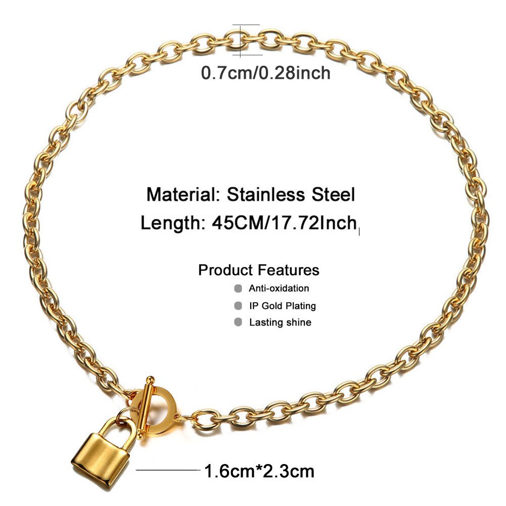 Black Lockdown Chain by 2KWRLD, a sturdy metal chain with a sleek black finish, ideal for securing or decorative use.