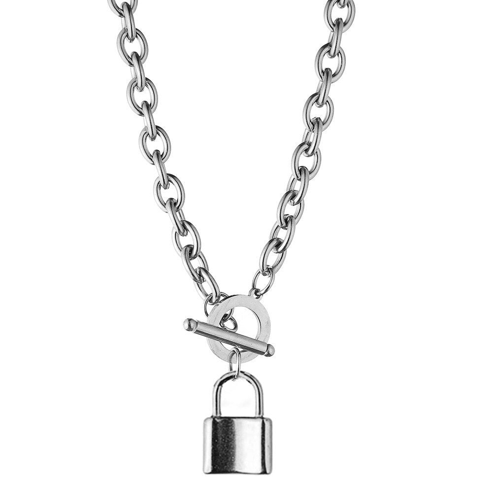 Black Lockdown Chain by 2KWRLD, sturdy metal chain designed for secure locking applications.