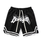 Black Bombjam shorts by 2KWRLD featuring a relaxed fit and casual style, displayed flat on a white background.