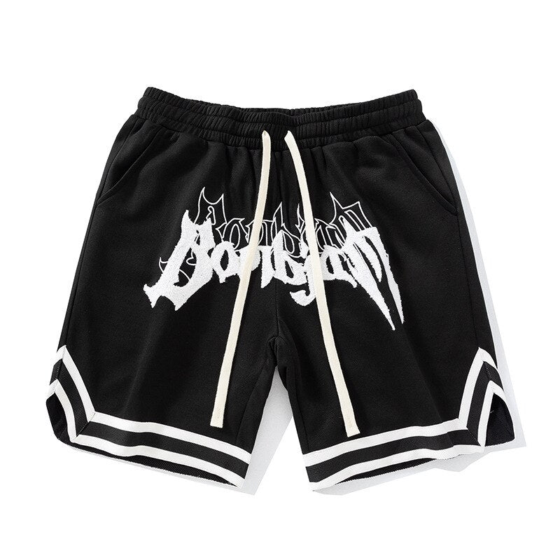 Black Bombjam shorts by 2KWRLD featuring a relaxed fit and casual style, displayed flat on a white background.