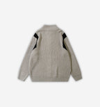 Black 2KWRLD cardigan jacket with a cozy fit, featuring a button-front design and ribbed cuffs for a casual, stylish look.