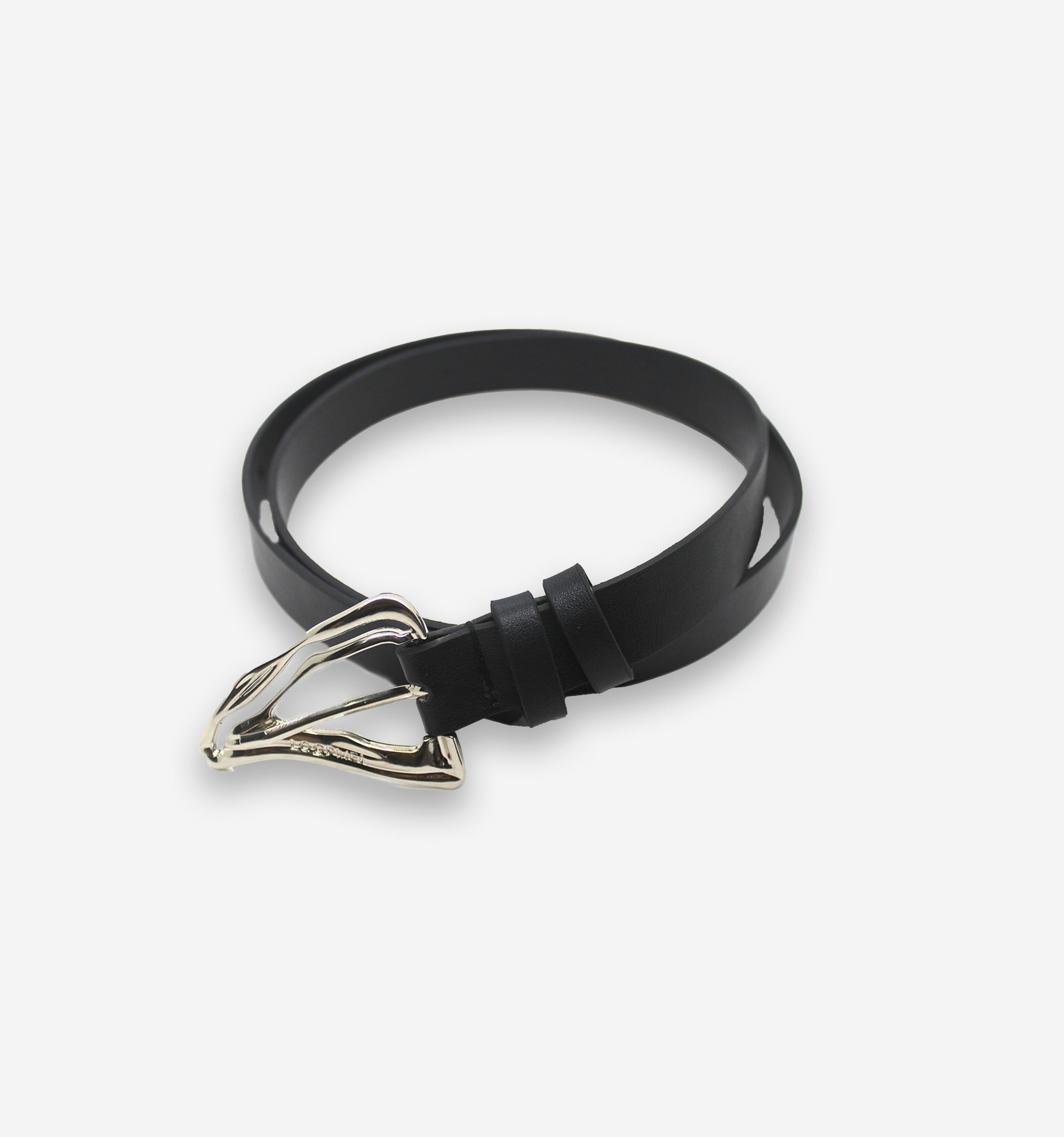 Black Claw Belt by 2KWRLD featuring a claw-shaped buckle and durable strap, perfect for adding an edgy touch to your outfit.