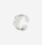 Gold Spiderweb Ring by 2KWRLD featuring an intricate web design on a sleek gold band.