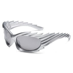 Orange Flame Glasses by 2KWRLD with vibrant flame design, stylish eyewear for a bold fashion statement.
