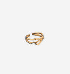 Silver Flow Ring by 2KWRLD featuring a sleek, minimalist design with smooth curves and a polished finish.