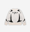 White Orion Knit sweater by 2KWRLD featuring a cozy, textured knit fabric and a classic fit.