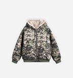 Cropped Camo Canvas Jacket