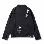 2KWRLD™ Cross Denim Jacket - 2K WRLD