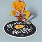 2KWRLD™ "No Music No Life" CD Rug - 2K WRLD