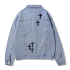 2KWRLD™ Cross Denim Jacket - 2K WRLD