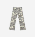 Camouflage pants on a white background