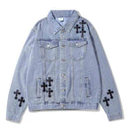 2KWRLD™ Cross Denim Jacket - 2K WRLD