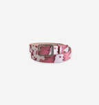 Black cow leather belt by 2KWRLD with a sleek design, featuring a polished buckle and sturdy strap for casual or formal wear.