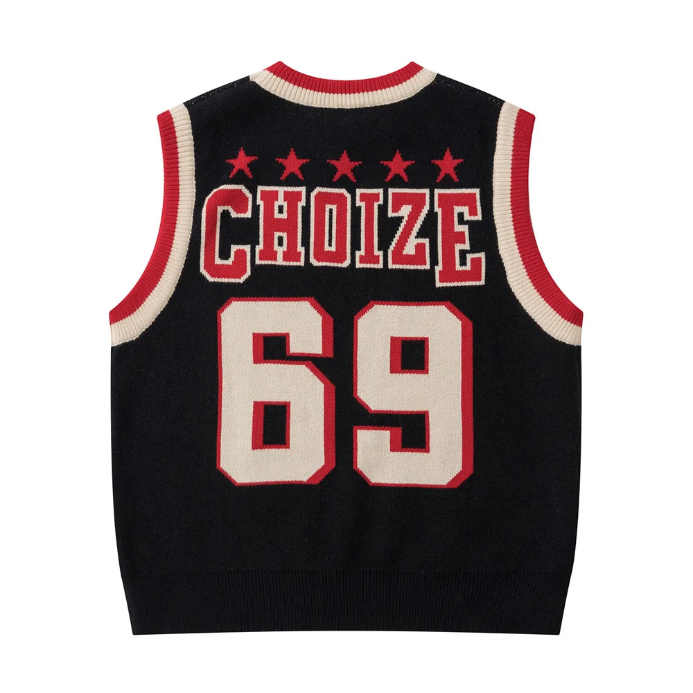 Black 2KWRLD Choize vest shown on a mannequin, featuring a sleek design and front zipper for a modern, stylish look.