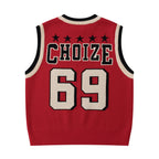 Black 2KWRLD Choize vest with a sleek, fitted design and zip closure, shown on a mannequin.