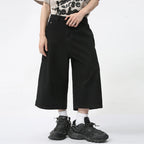 Blue 2KWRLD Rebel Jorts denim shorts with distressed details, casual fit, and frayed hems, perfect for summer and streetwear style.