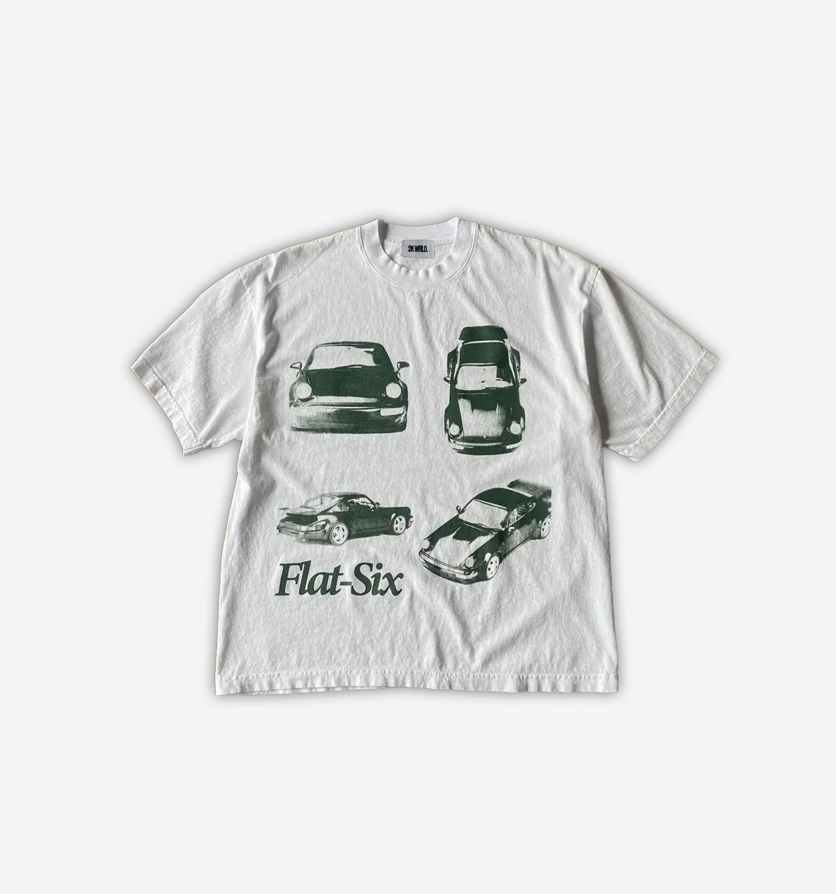 Flat Six T-Shirt (220 GSM.) - 2K WRLD