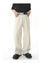 Khaki Stellar Light Denim jeans by 2KWRLD displayed in a close-up image highlighting fabric texture and stitching details.