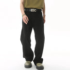 Khaki Stellar Light Denim by 2KWRLD showing the light-wash denim fabric and stylish fit.