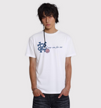 Front view of a NY Era T-Shirt by 2KWRLD, featuring a classic streetwear design in black with a crew neck and relaxed fit.