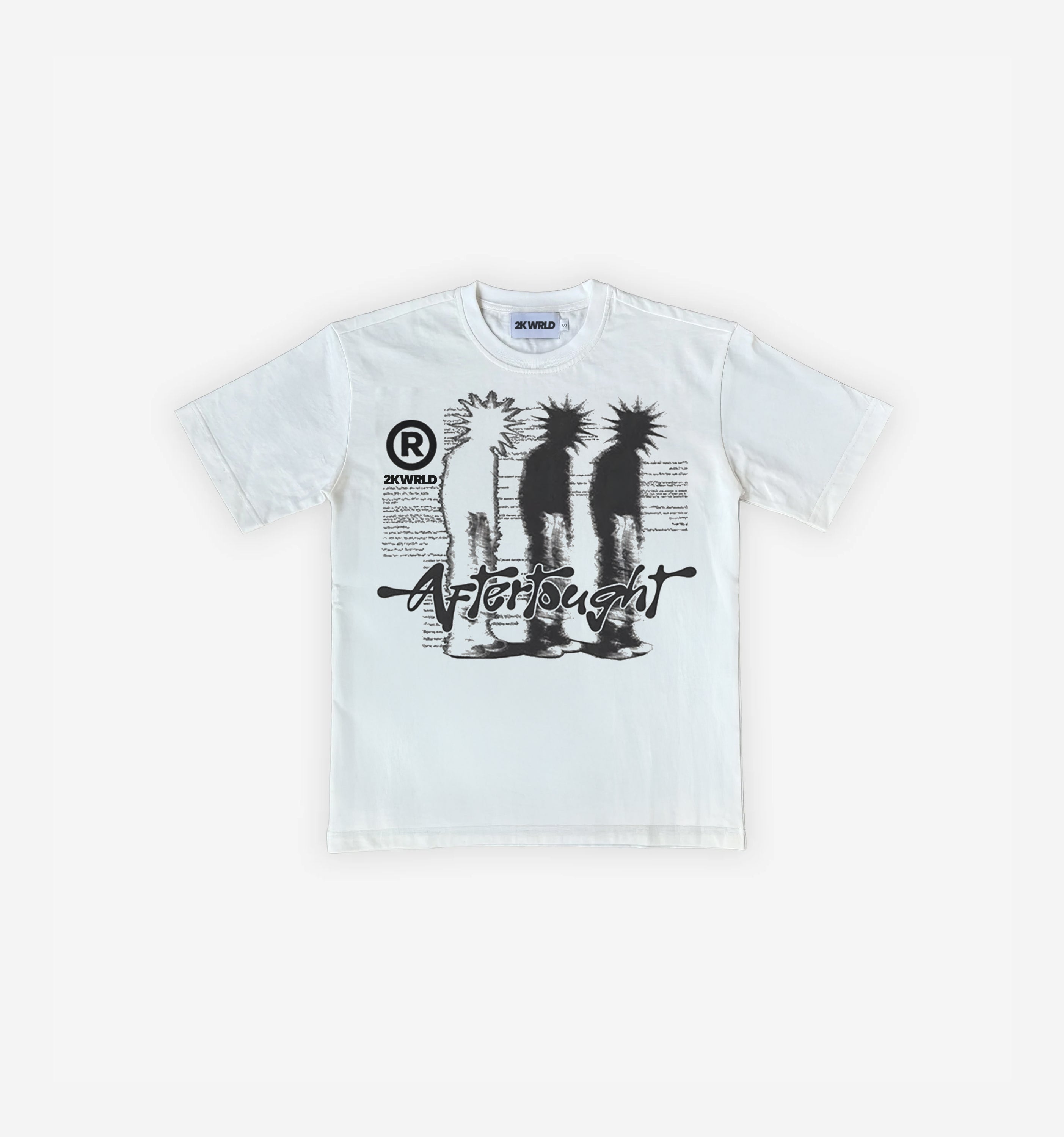 Aftertought T-Shirt (White) – 2K WRLD