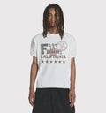 Black California T-Shirt by 2KWRLD featuring a California-themed graphic print on soft 200 GSM cotton fabric.