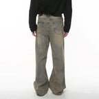 2KWRLD Concrete Jungle Washed Denim jeans with a faded, distressed look and classic denim styling.