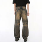 Desert Denim by 2KWRLD featuring a pair of stylish, distressed denim jeans with a desert-inspired wash and rugged design.