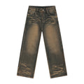 Desert Denim by 2KWRLD featuring classic blue denim fabric with a textured desert-inspired pattern and distressed details