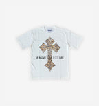 Black Jaguar T-Shirt by 2KWRLD featuring a bold jaguar graphic on 200 GSM cotton fabric.