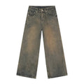Dark wash Jungle Denim jeans by 2KWRLD featuring a slim fit cut and classic five-pocket design.
