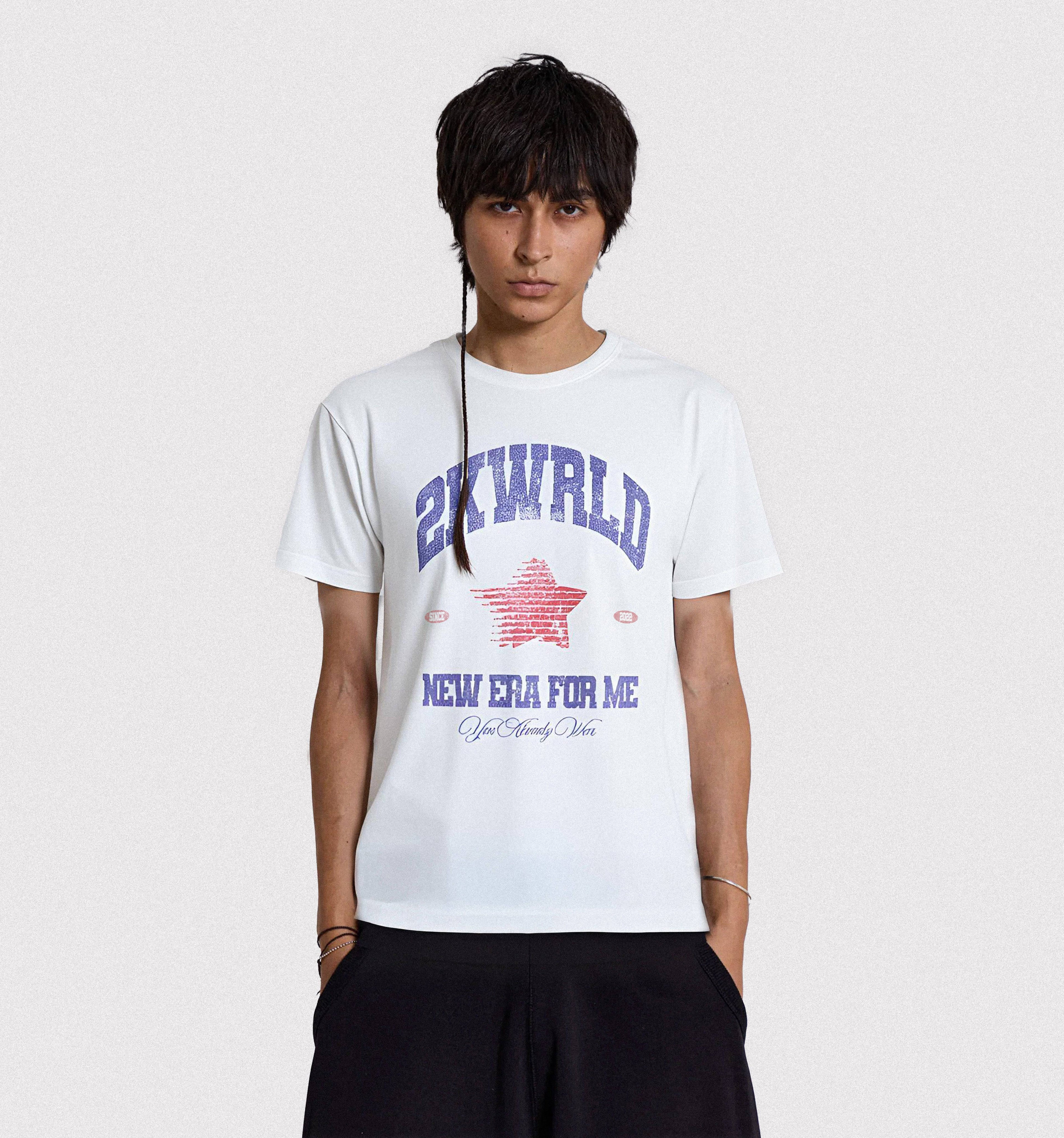 Two Signature Tee Bundle by 2K WRLD featuring stylish graphic T-shirts with a trophy design on 200 GSM fabric.