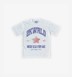 Black Trophy T-Shirt by 2KWRLD featuring a bold trophy graphic and casual fit, made from 200 GSM fabric.