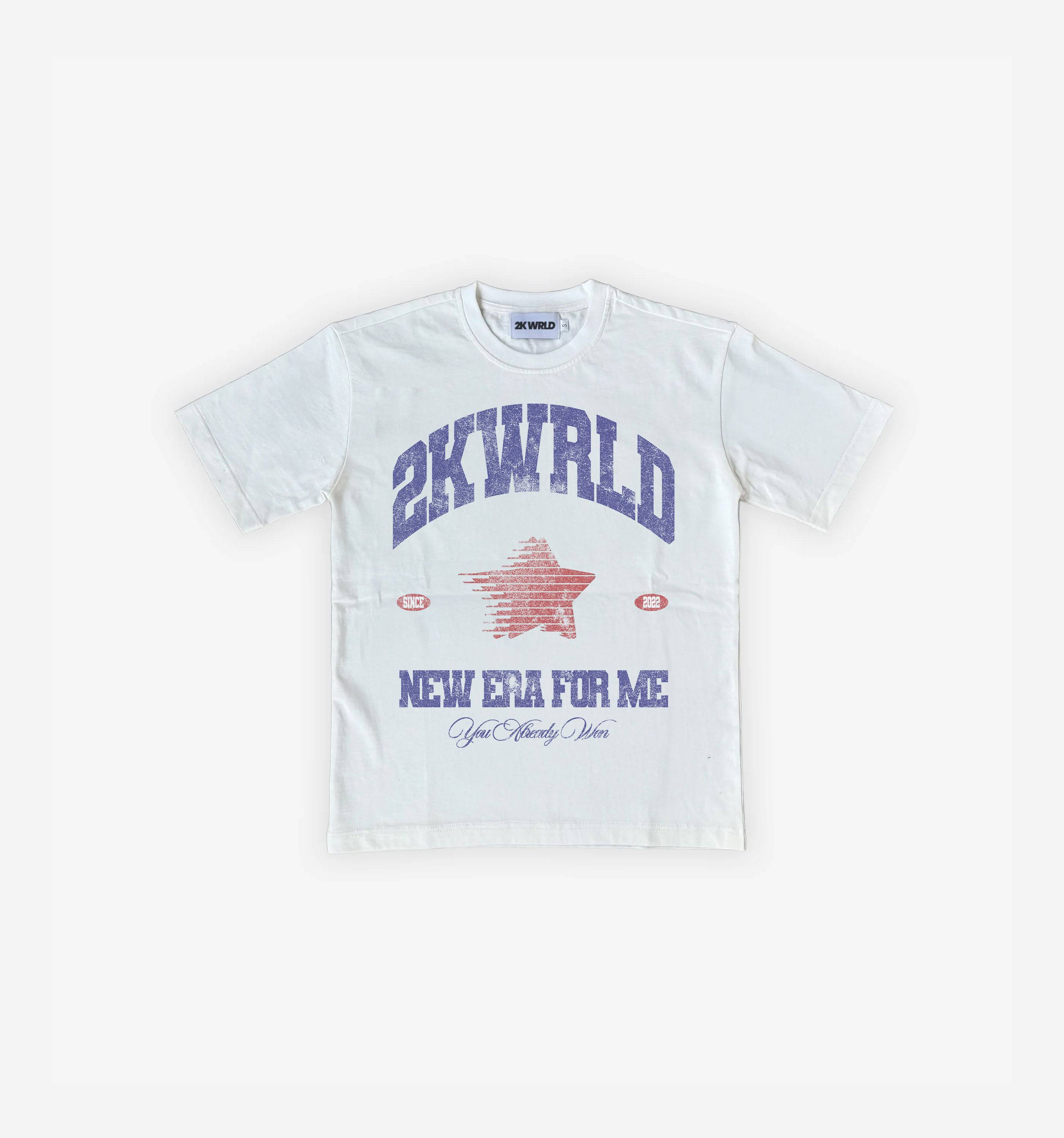 2K WRLD Signature Tee Bundle featuring stylish t-shirts with trophy graphic, made from 200 GSM fabric for casual comfort.