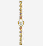 Silver vintage watch by 2KWRLD with a classic round face and metal band, showcasing a timeless accessory design.