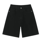Light washed denim React Jorts by 2KWRLD with distressed details and rolled cuffs, casual summer shorts for men.