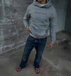 Light gray New Era For Me hoodie by 2KWRLD, featuring a front graphic and comfortable fit, shown on a mannequin.