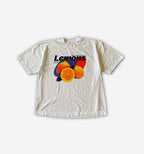Light blue Lemons T-Shirt by 2KWRLD, featuring a lemon print design on soft 220 GSM cotton fabric.