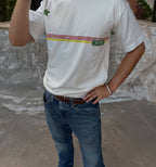 Light gray 2KWRLD Racer Tee in size XS with a classic crew neck and fitted style, displayed flat on a white background.