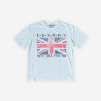 XS Union Jack T-shirt by 2KWRLD featuring a bold British flag design on soft cotton fabric.