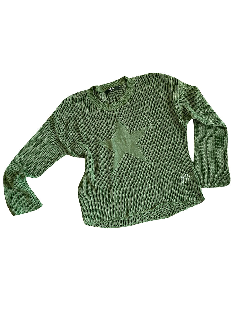 Thin Star Knit Longsleeve - 2K WRLD